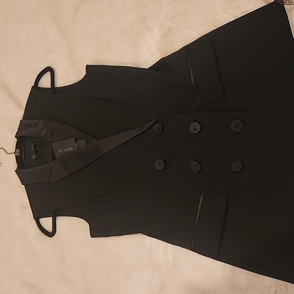 NWT Rachel Zoe Doube Breasted Tuxedo Vest Size 6 - Picture 9 of 14
